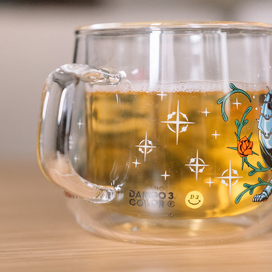 丸三色 – Chrome galaxy! 雙層把手杯(30爽爽杯 插畫家聯名系列)