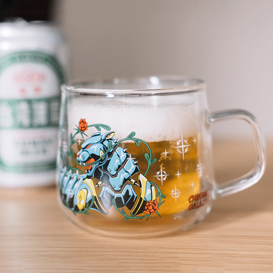 丸三色 – Chrome galaxy! 雙層把手杯(30爽爽杯 插畫家聯名系列)