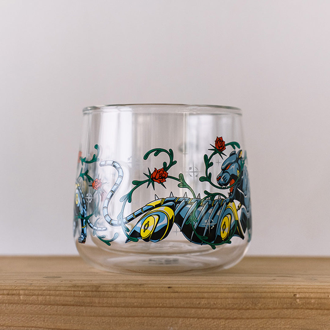 丸三色 – Chrome galaxy! 雙層把手杯(30爽爽杯 插畫家聯名系列)