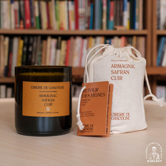 法國酒窖 回收紅酒瓶 香氛蠟燭(白蘭地/300g)