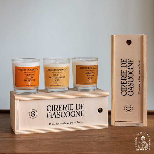 法國酒窖蠟燭 3入木盒組(秋季限定禮盒/80g)
