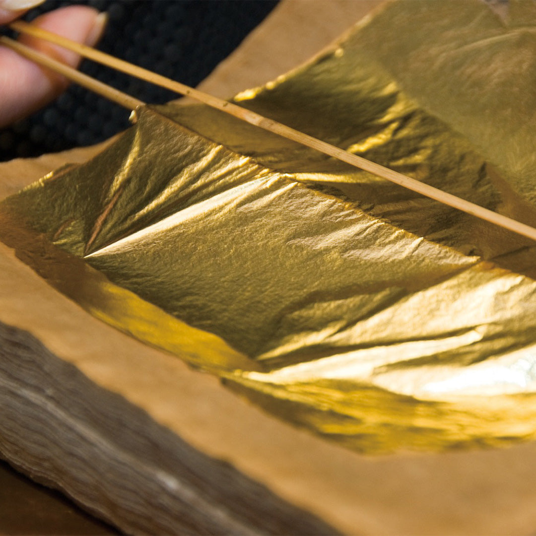 日本金沢金箔書籤( 藤と燕 / 九谷焼作家 河田里美)