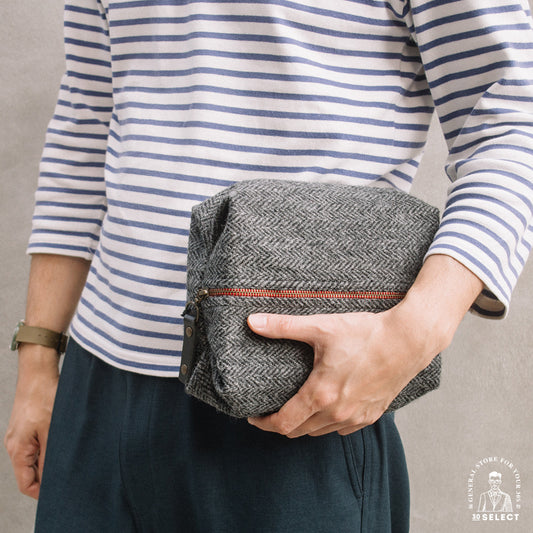 蘇格蘭 經典格紋毛呢 盥洗包