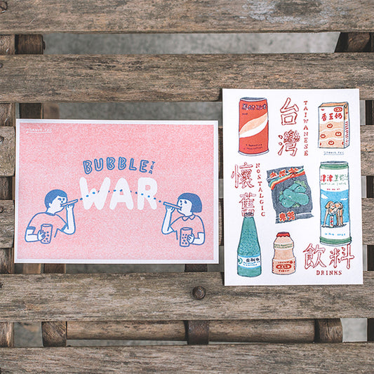 懷舊飲料明信片