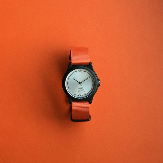 沒系列 手錶(金屬橘)