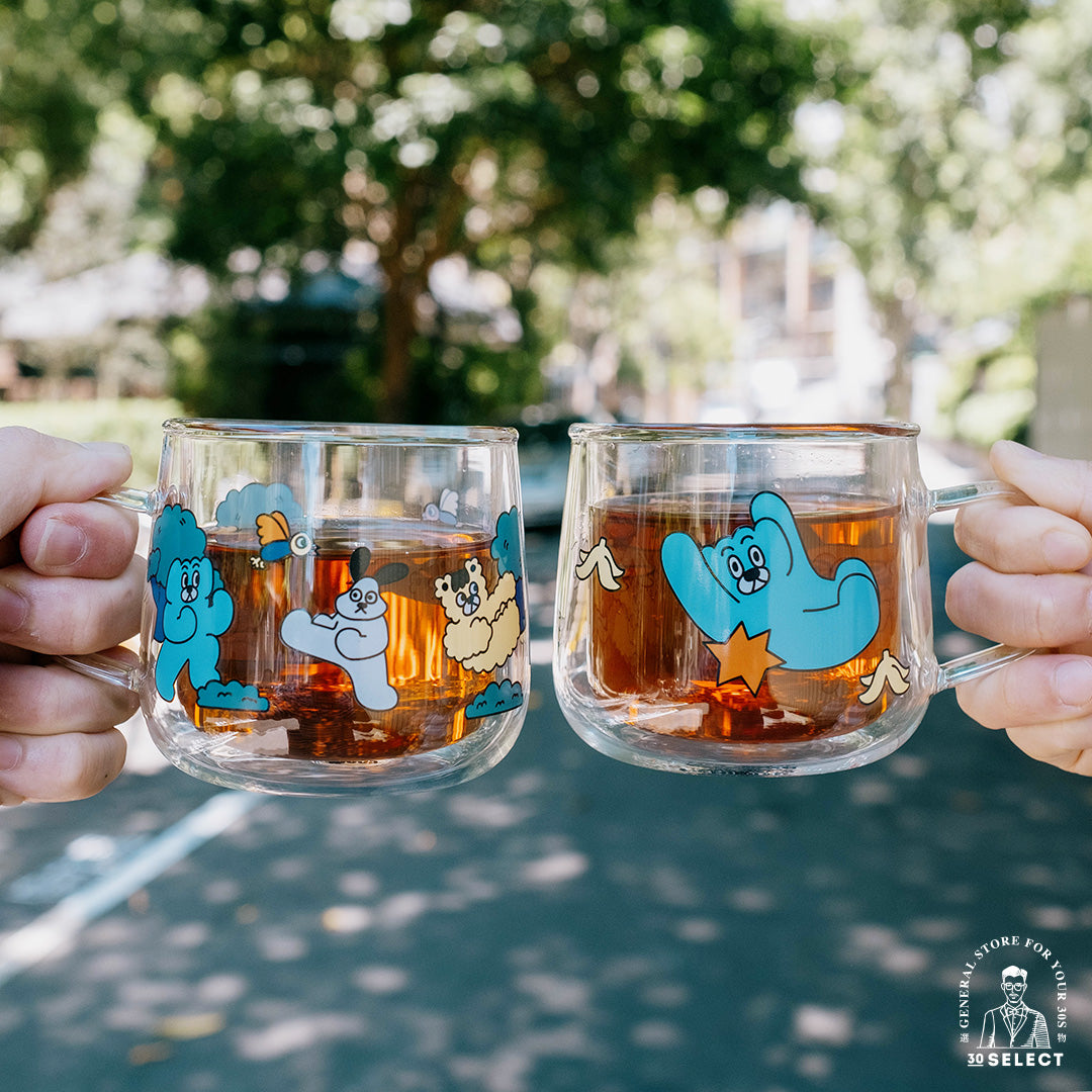 三餃貓 KUNG FU雙層把手杯