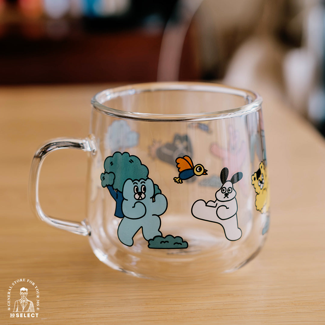 三餃貓 KUNG FU雙層把手杯