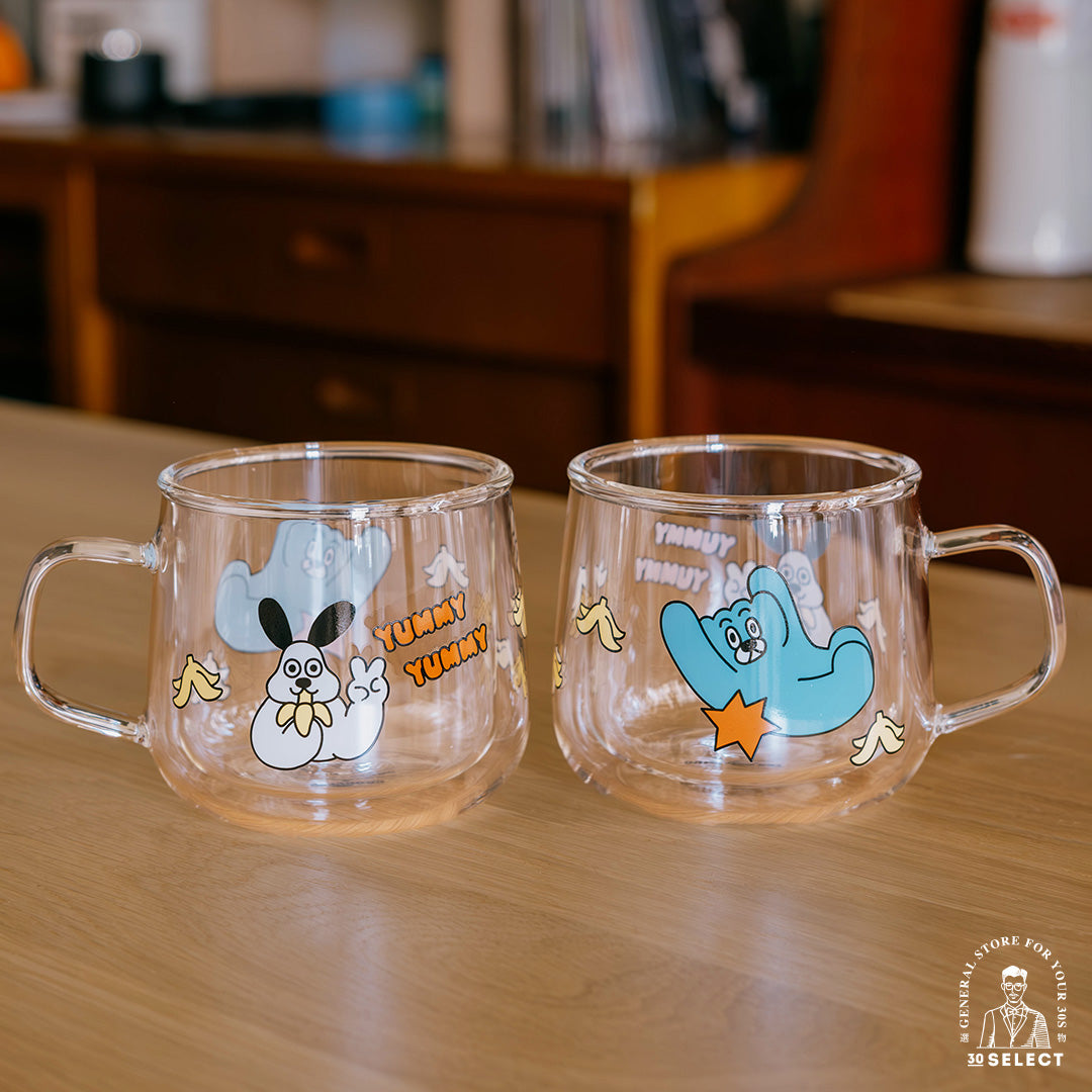 三餃貓 雙層對杯套組