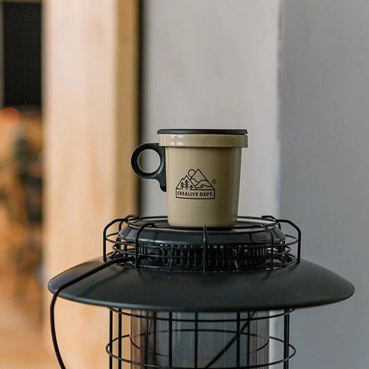 日本Ovject 可拆式握柄 露營琺瑯鋼杯 360ml(Filter017聯名款)