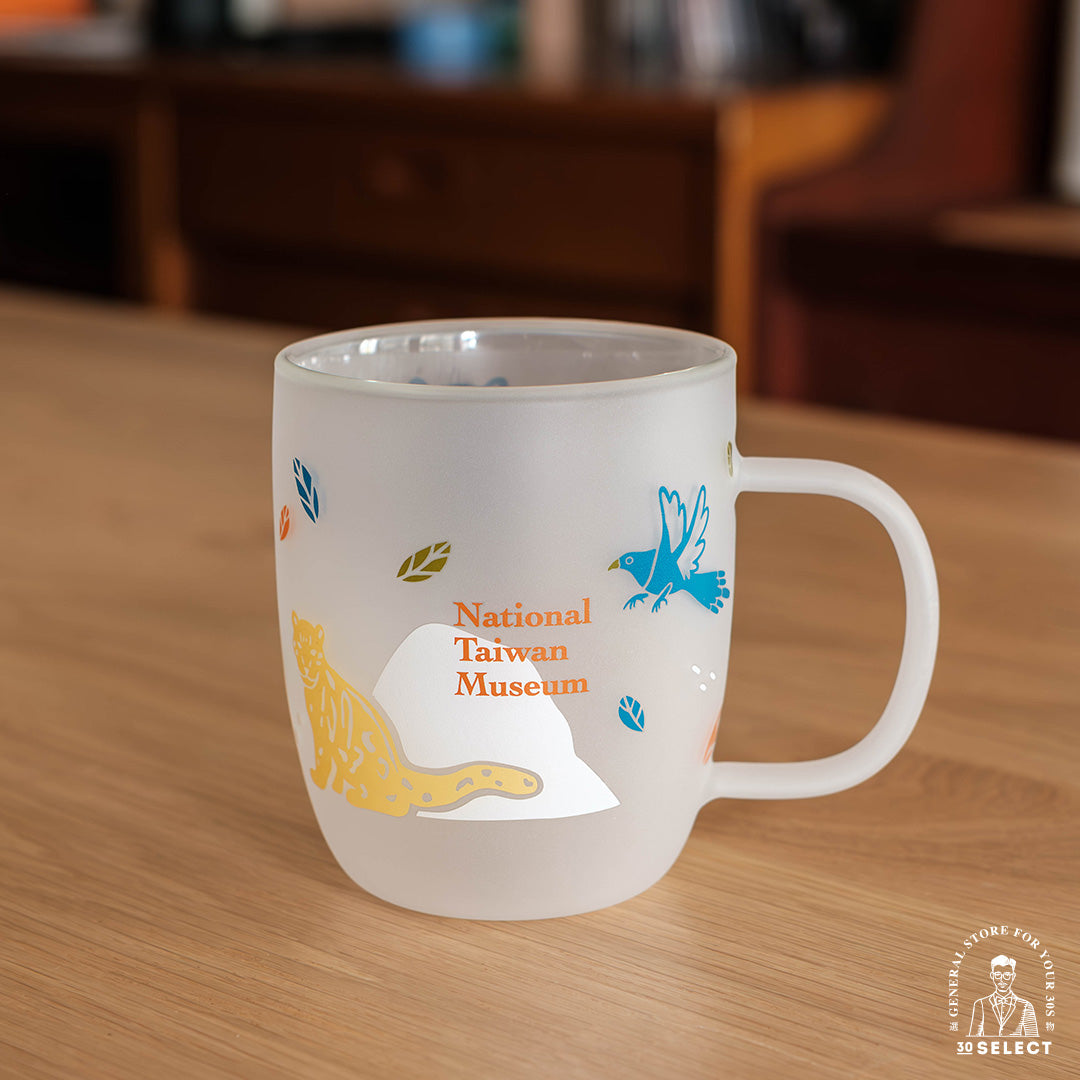 「臺灣特有種」雙層噴砂玻璃杯