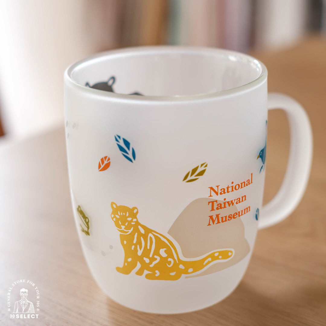 「臺灣特有種」雙層噴砂玻璃杯