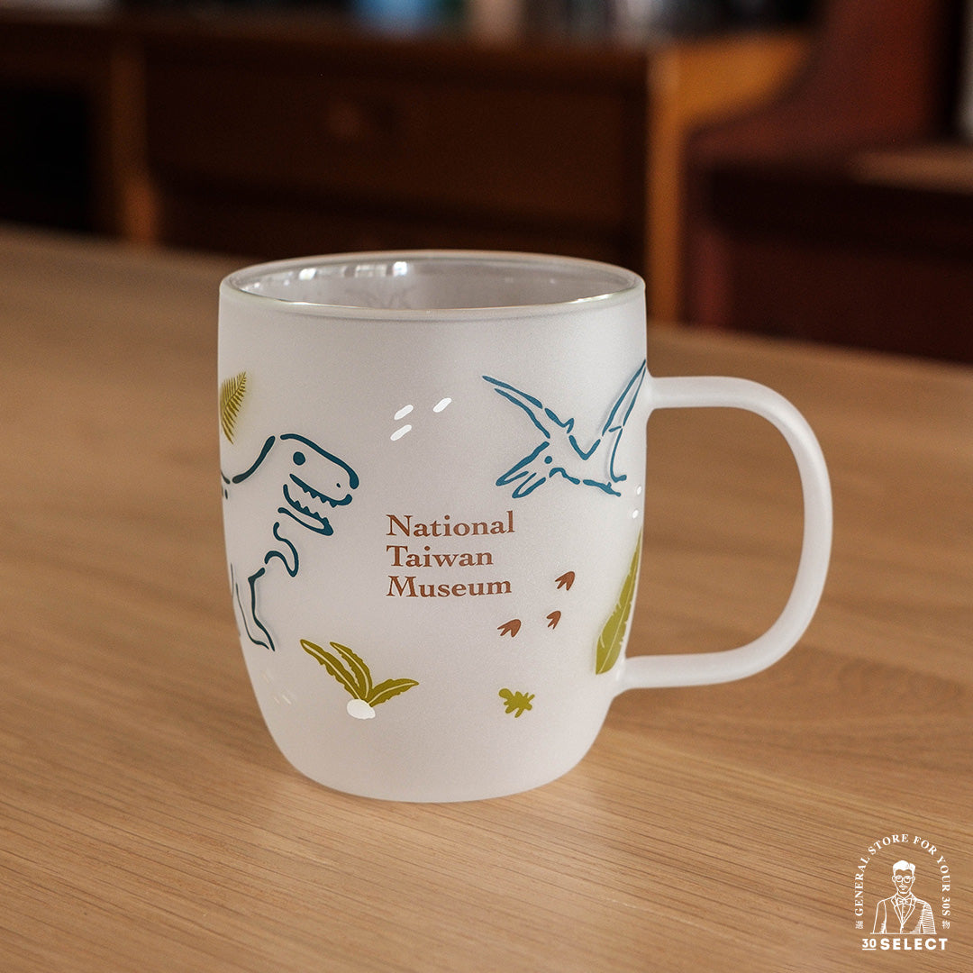 「史前古生物」雙層噴砂玻璃杯