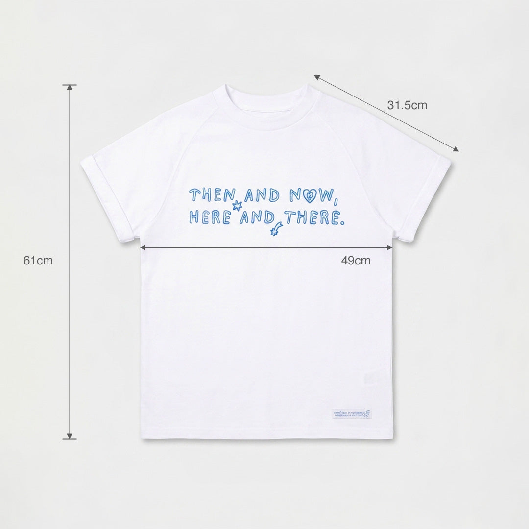 HERE AND THERE.純白短袖上衣