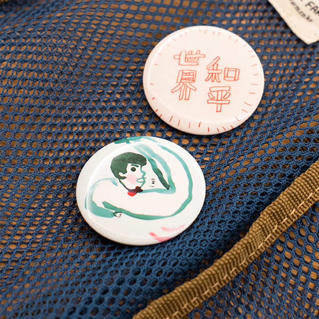 插畫家 光面別針