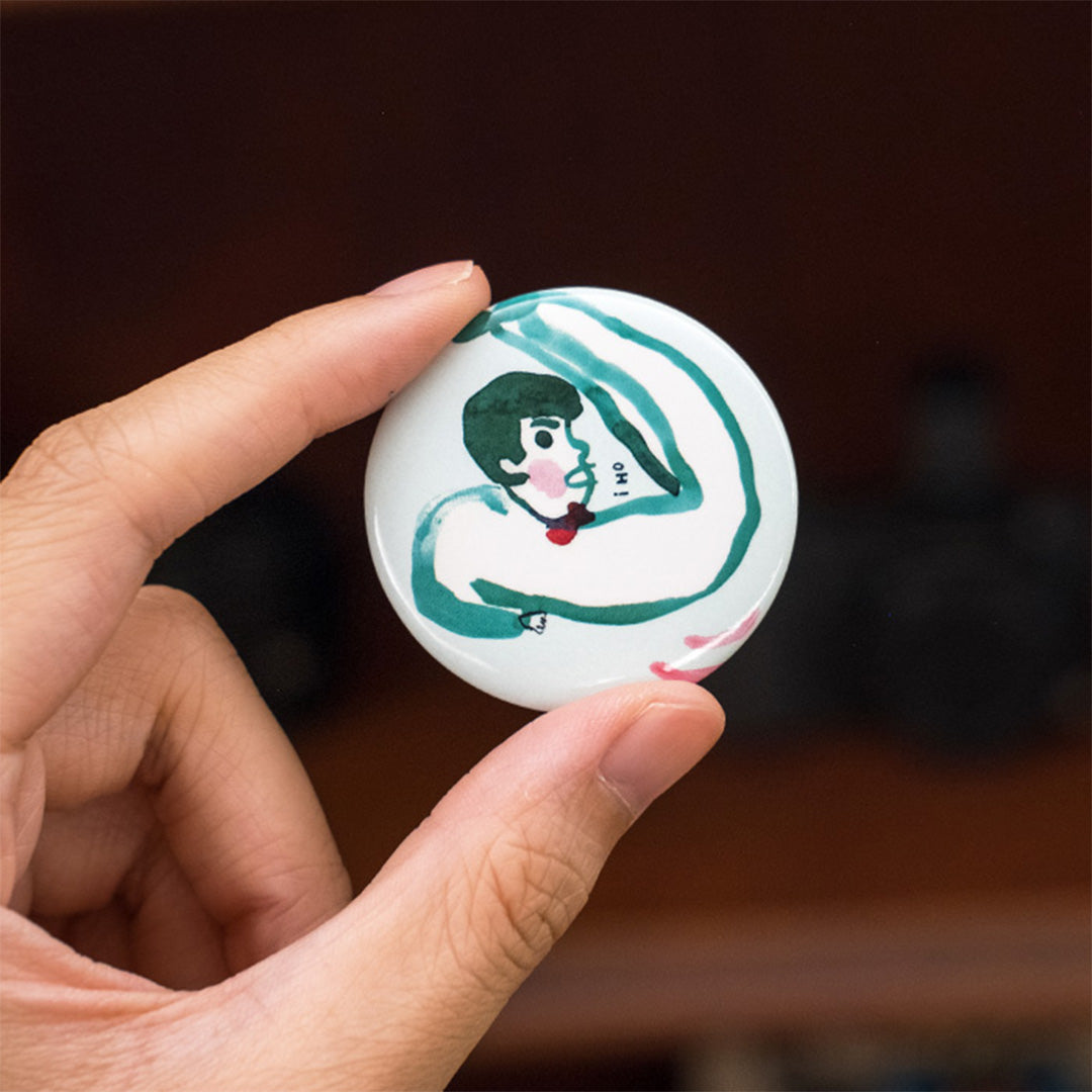插畫家 光面別針