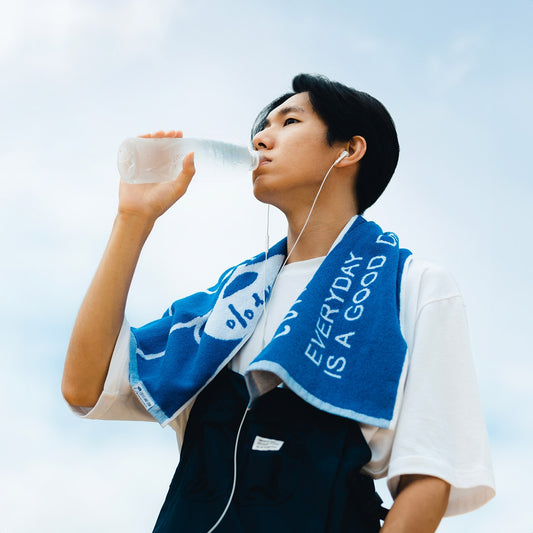 COFFEE AND JOHN緹花運動毛巾