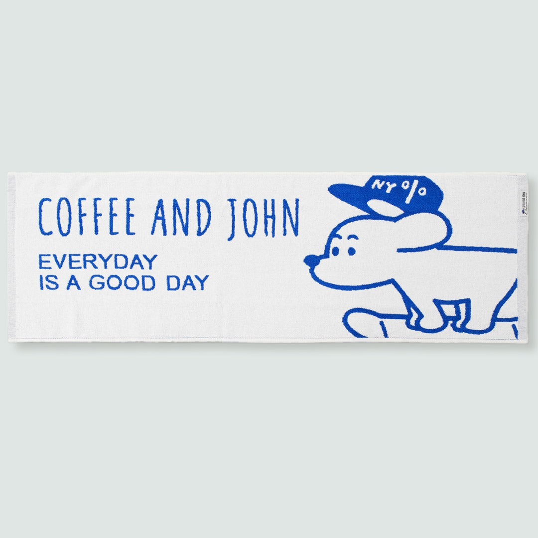 COFFEE AND JOHN緹花運動毛巾