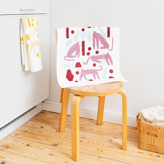 芬蘭棉麻印花萬用巾(SAFARI)