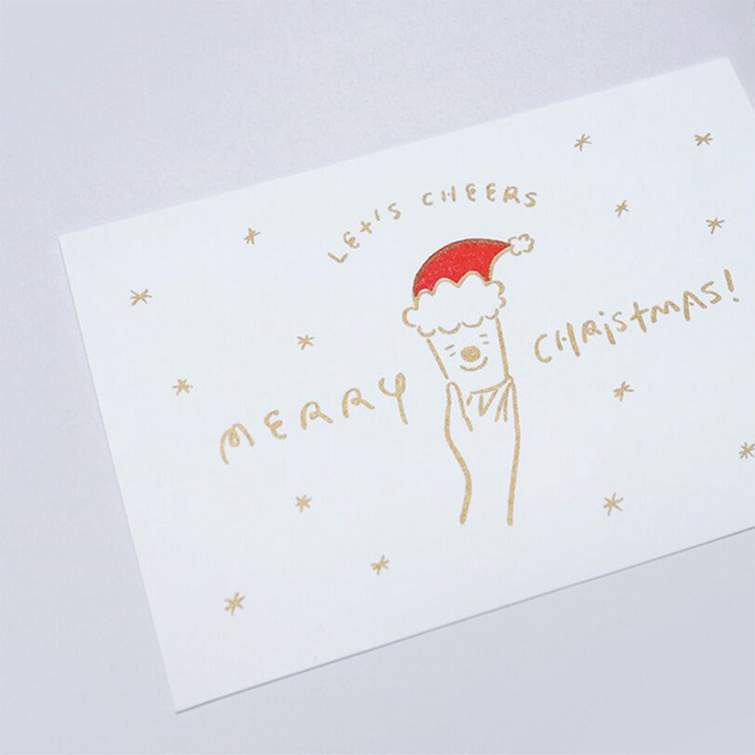 「 LET’S CHEERS」耶誕賀卡