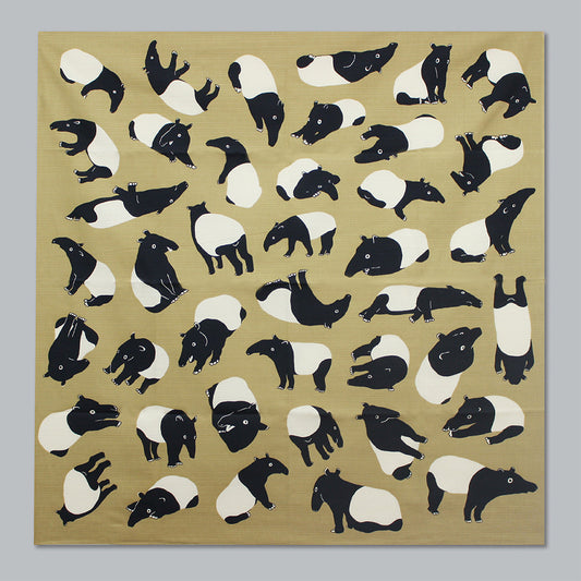 京都 手工型絵染 風呂敷(貘)