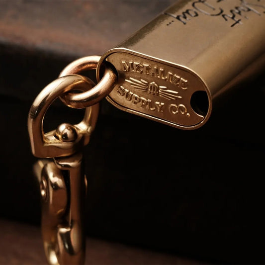 黃銅製 打火機套(骷髏仙人掌)