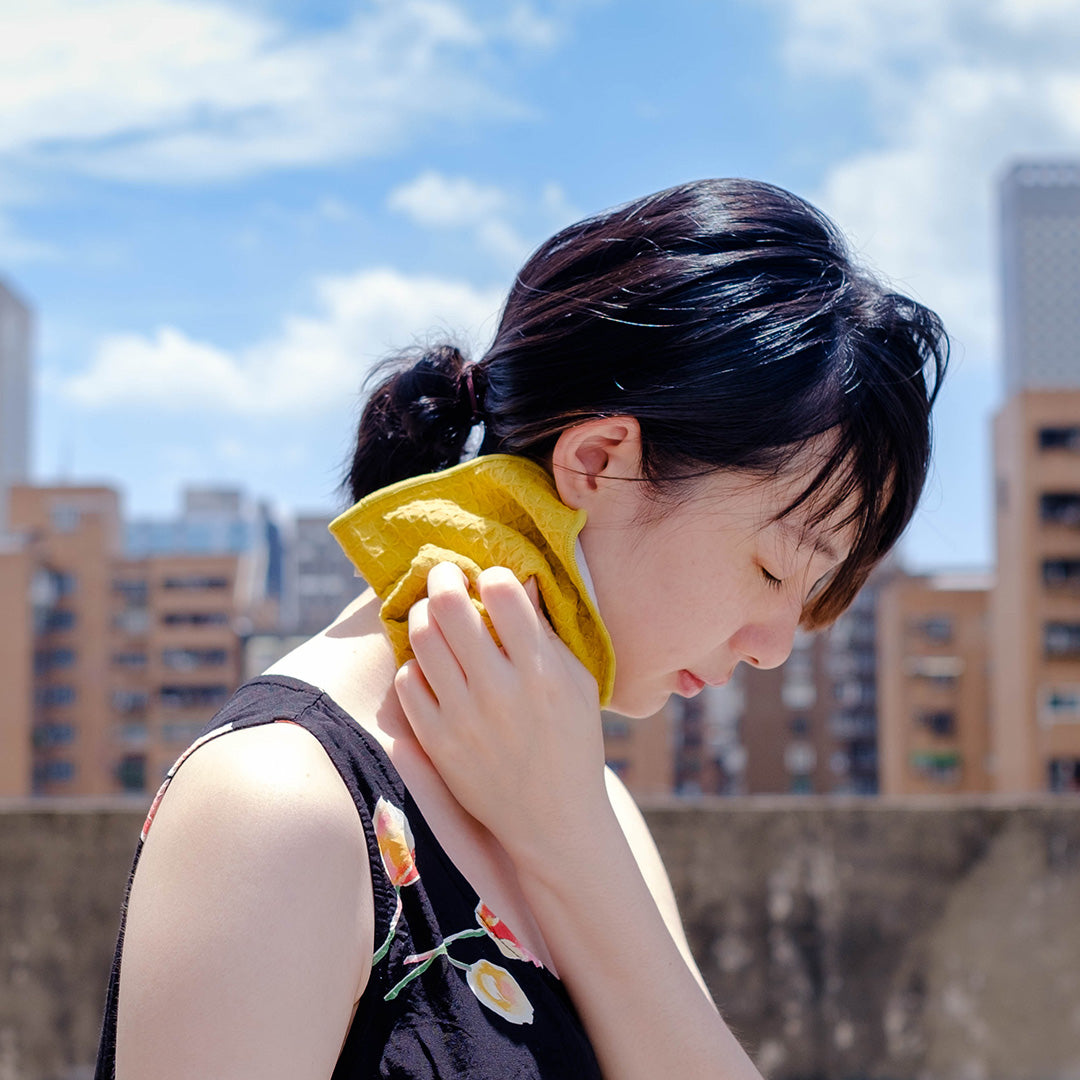 日本-℃降溫涼感 今治手巾(Waffle格紋)