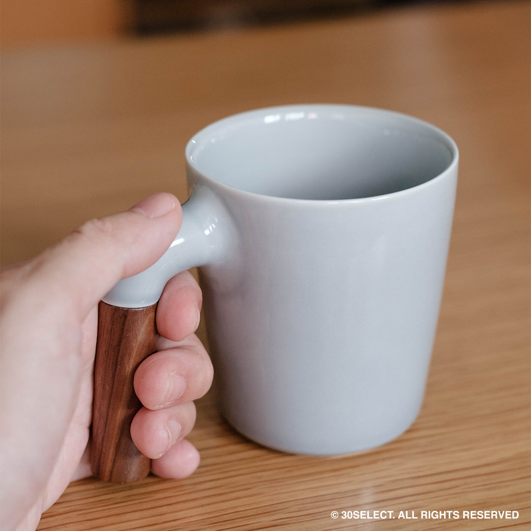 Murg木柄馬克杯 (灰釉版本)