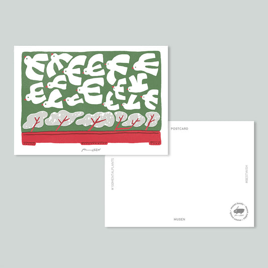 「自由的樹」插畫明信片(耶誕特別款)