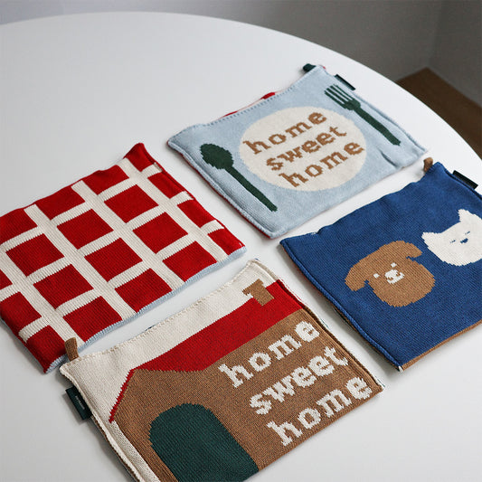 home sweet home 雙面針織面紙套