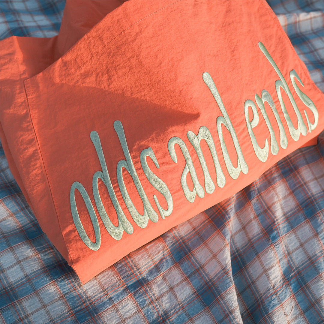 odds and ends 防潑水珊瑚橘購物袋