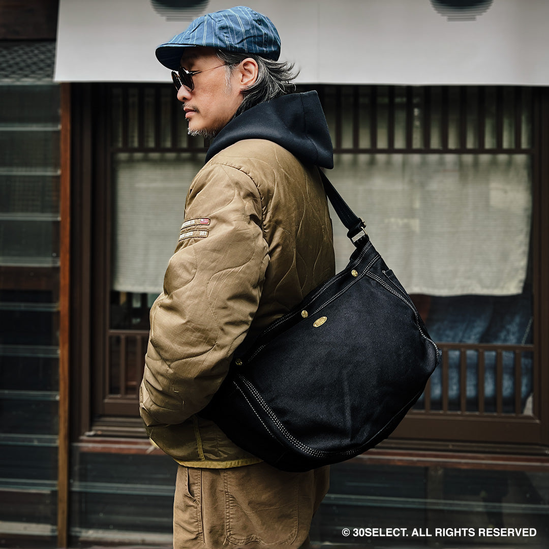 Olden Times 帆布報童包(L)