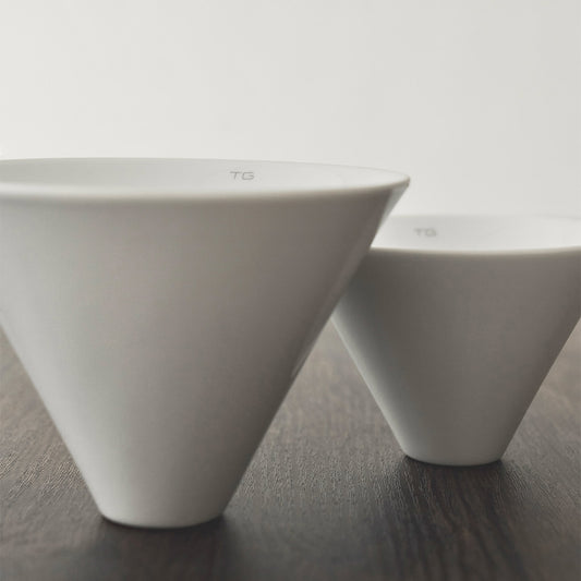 相思木白瓷咖啡濾杯組