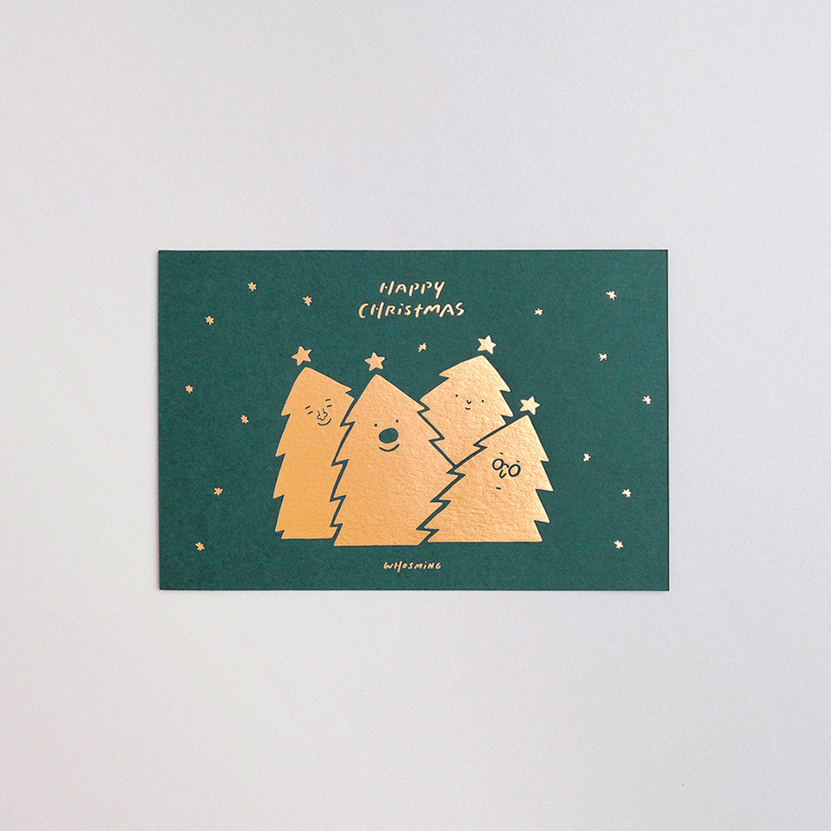「 HAPPY CHRISTMAS」耶誕賀卡 (綠)