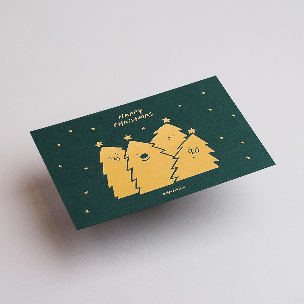 「 HAPPY CHRISTMAS」耶誕賀卡 (綠)