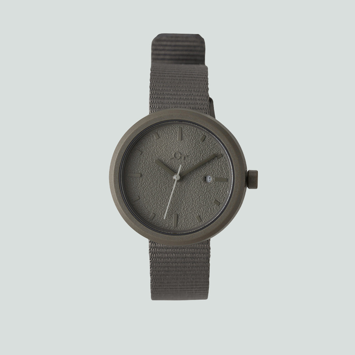 日本再生樹脂手錶(女用32mm/卡其灰)