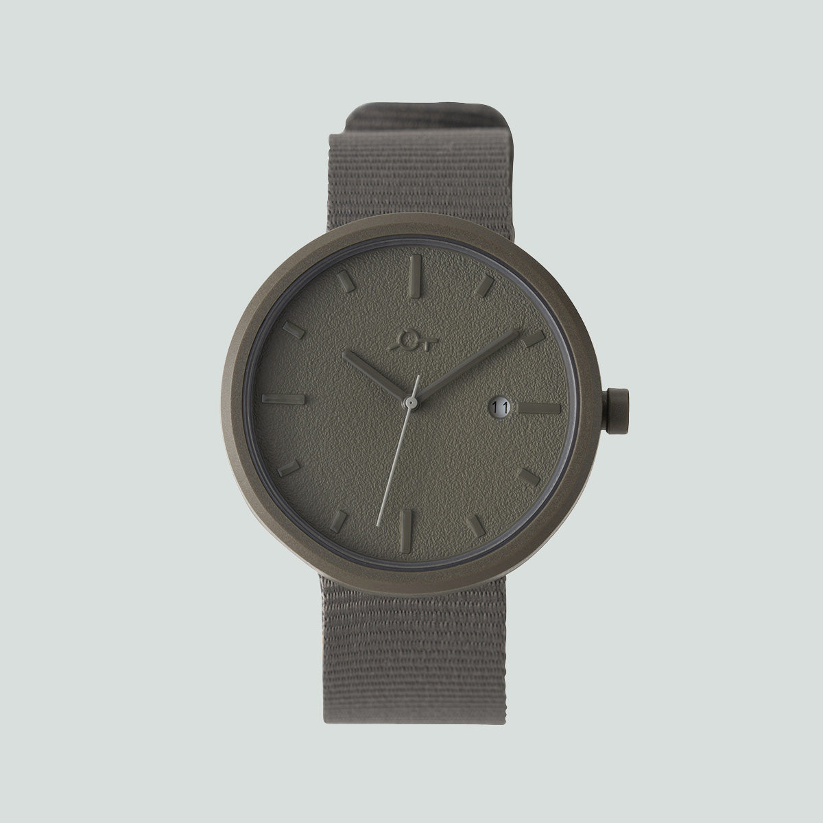日本再生樹脂手錶(男用40mm/卡其灰)