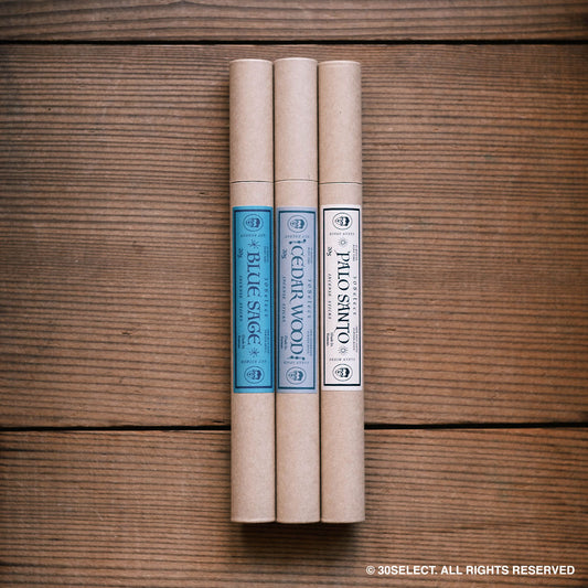 聖木、雪松、鼠尾草 開運淨化線香組