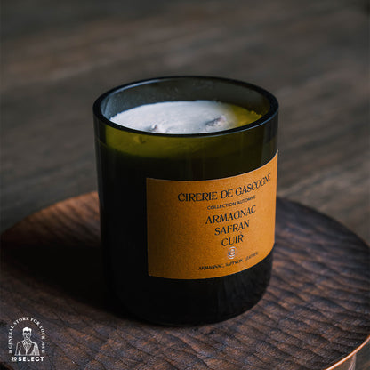 法國酒窖 回收紅酒瓶 香氛蠟燭（白蘭地/300g)