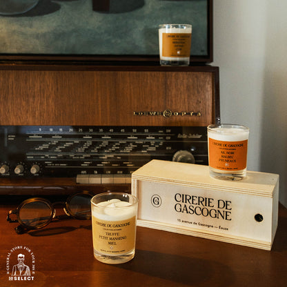 法國酒窖蠟燭 3入木盒組（秋季限定禮盒/80g)