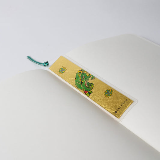 日本金沢金箔書籤（ 神象 / 九谷焼作家 山近泰）