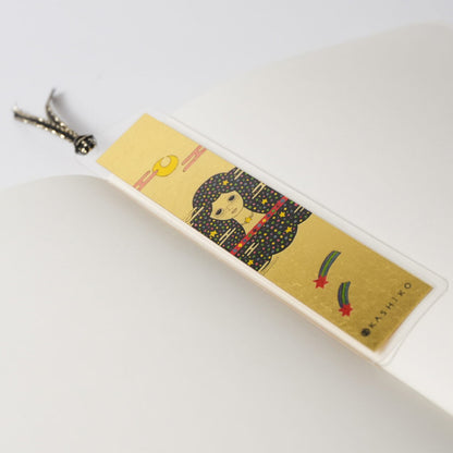 日本金沢金箔書籤（ 月と星 / 九谷焼作家 川島優子）