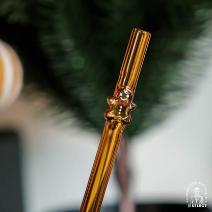 薑餅人 玻璃吸管