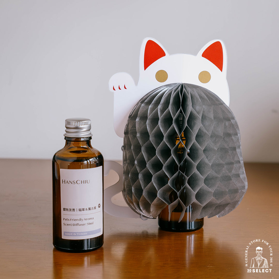 招財貓 紙團擴香禮盒