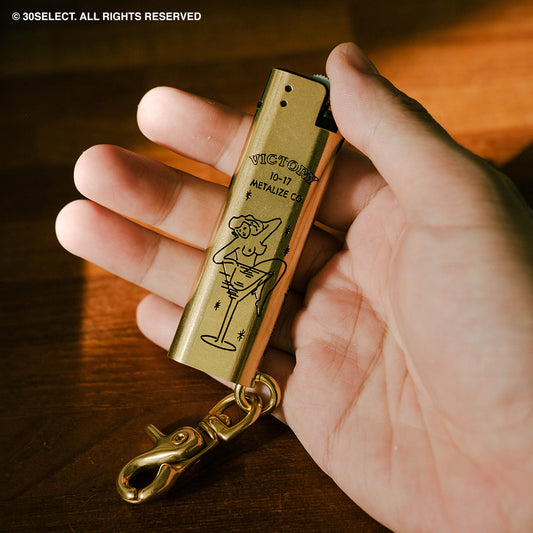 黃銅製 打火機套(裸女)