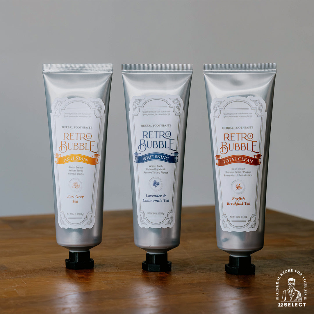 RETRO BUBBLE 去漬防護草本無氟牙膏（伯爵下午茶） - 30Select選物