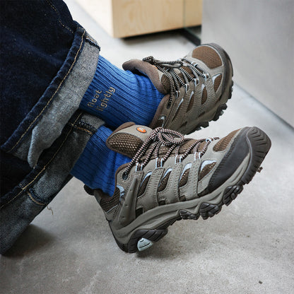 Step Softly 刺繡拼色粗針織女襪（三雙一組）