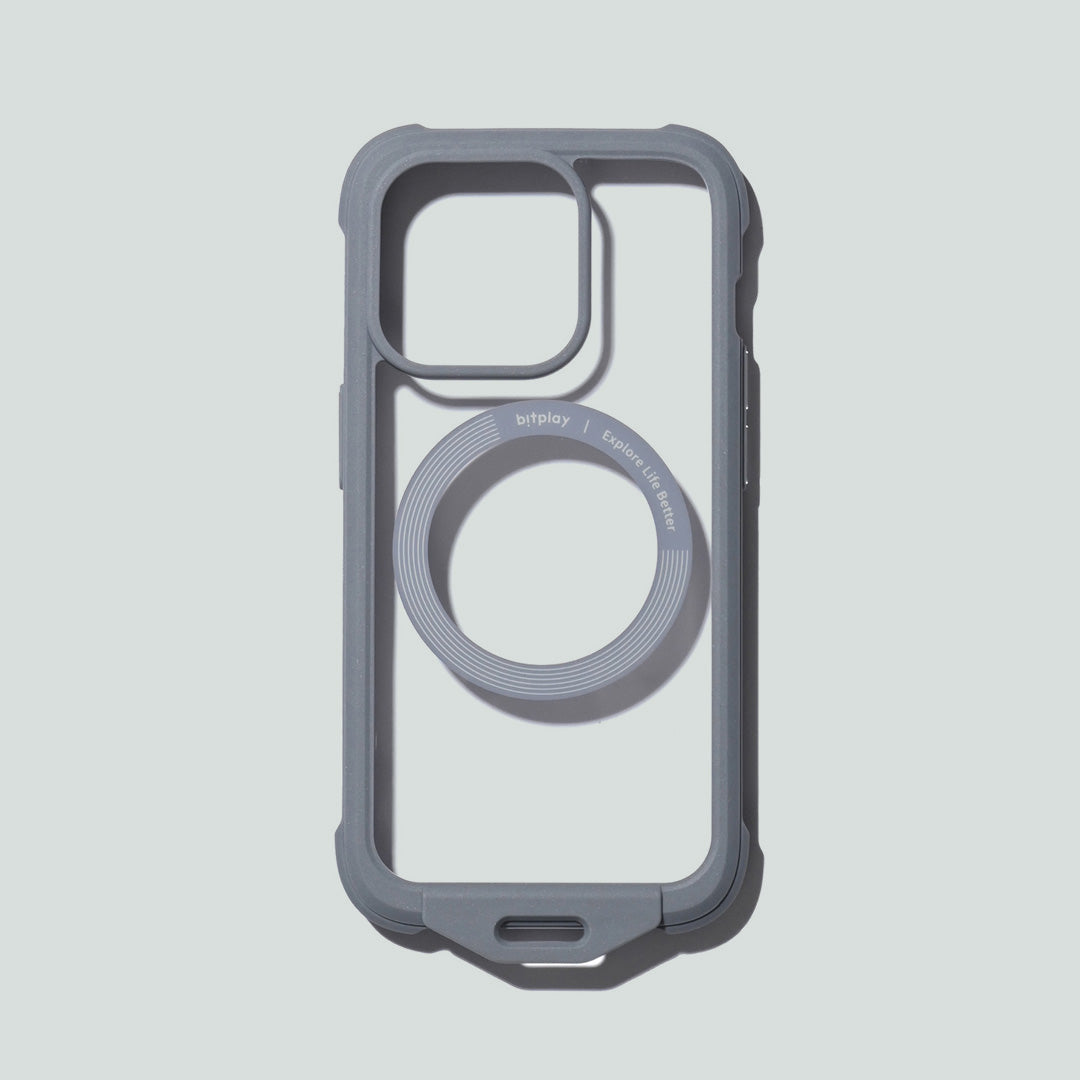 iPhone15 Wander Case 磁吸隨行殼（灰藍）