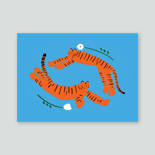 Minghan H. 插畫布海報（Tiger）