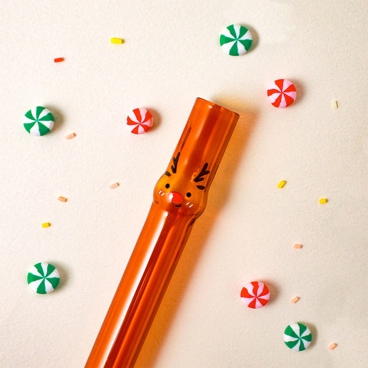 麋鹿 玻璃吸管