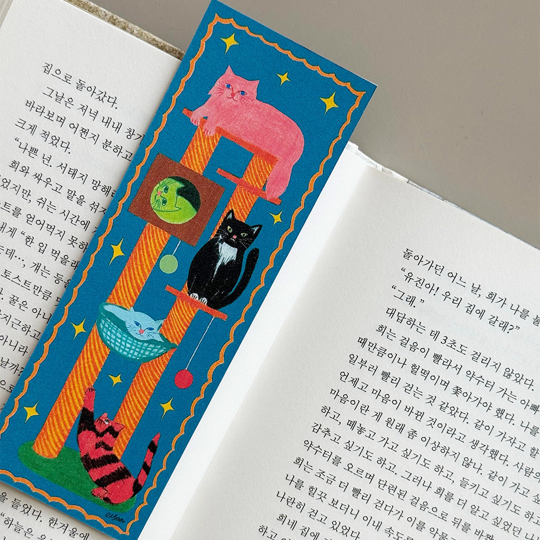 【店主漫遊選物】韓國插畫家 eesam貓咪書籤